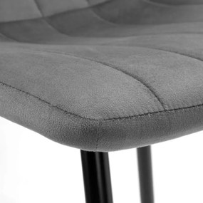 Jedálenská stolička FRESNO VELVET grafitová