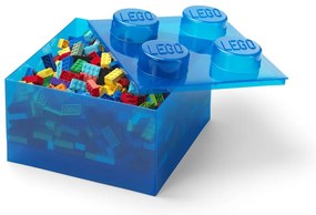Modrý plastový detský úložný box 25x25x18 cm – LEGO®