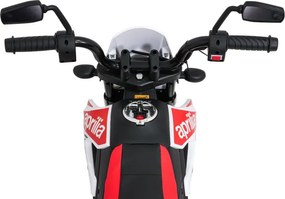Elektrická motorka Aprilia RX biela