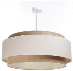 Luster na lanku DOBLO 1xE27/60W/230V krémová/béžová