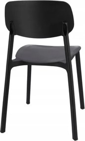 Plastová stolička LARA čierna