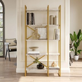 Regál Vento Double Marble and Gold, M