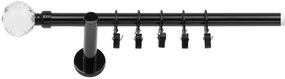 Dekodum Garniža Belluna 19 mm čierna lesklá jednoduchá Dĺžka (cm): 300