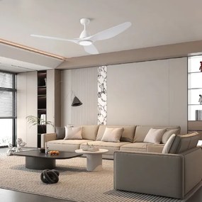 ZEVENTI - LED stropný ventilátor URBINO LED/20W/230V Wi-Fi Tuya biela + diaľkový ovládač