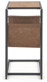 Odkladací stolík Compact, dub zlatý / čierna