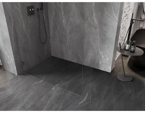 Mexen Lunar L sprchová stena ľavá 50 x 200 cm, 8mm číre sklo, brúsený grafit, 830L-050-000-66-00-L