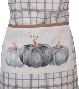 Bavlnená károvaná zástera s tekvicami Country Style Pumpkin - 70*85 cm