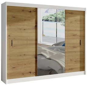 Skriňa ART 250 biela/artisan