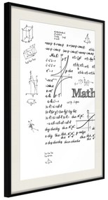 Artgeist Plagát - Math [Poster] Veľkosť: 40x60, Verzia: Zlatý rám s passe-partout