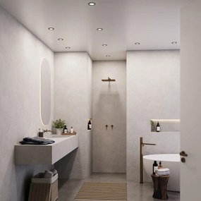 NORDLUX Kúpeľňové vstavané svietidlo LED MAHI, 8,5 W, teplá biela, 8,5 cm, čierna