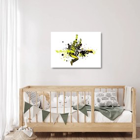 Sklenený obraz - Street dance (70x50 cm)