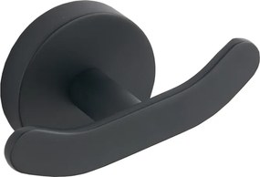 Mexen Loft dvojitý háčik na uteráky, čierny - 7012635-70