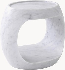Oválny mramorový pomocný stolík Clipper