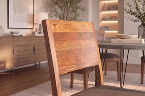 Dizajnová stolička Timber II Sheesham / sivá