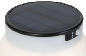 Stojaca vonkajšia lampa čierna vrátane LED so stmievačom IP55 solárna - Felice