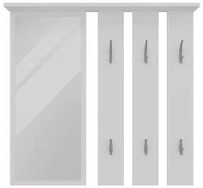 Vešiakový panel Oasis 1 (biela) (so zrkadlom). Akcia -14%. Vlastná spoľahlivá doprava až k Vám domov. 1132563