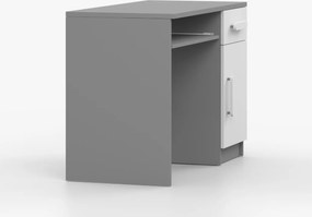 Písací stôl SMYK - šedý/biely (viac variant)