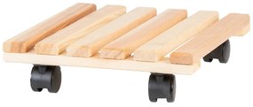 Drevený pojazdný podstavec pod kvetináč (výška 8 cm) Indoor & Outdoor – Esschert Design