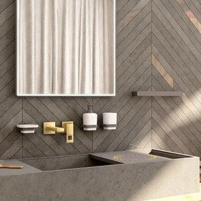 NIMCO MAC 29035-90 - Nástenný vešiak na uteráky MAYA 36 cm matná čierna