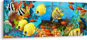 Obraz - Farebný koralový útes (120x50 cm)