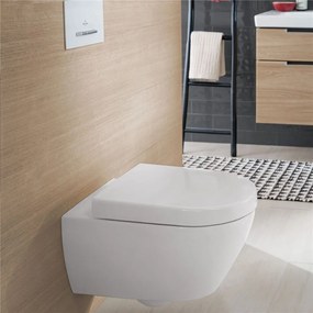 VILLEROY &amp; BOCH Subway 2.0 WC sedátko s poklopom, s funkciou QuickRelease, biela alpská, 9M68Q101