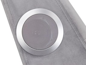 Leňoška s Bluetooth reproduktorom zamatová sivá SIMORRE Beliani