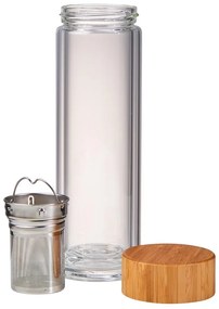 TEA TENDER Fľaša na čaj 450 ml - číra