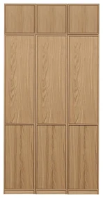 Modulárna knižnica v dekore duba v prírodnej farbe 120x243 cm Modulair – vtwonen