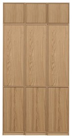 Modulárna knižnica v dekore duba v prírodnej farbe 120x243 cm Modulair – vtwonen