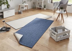 NORTHRUGS - Hanse Home koberce Kusový koberec Twin-Wendeteppiche 103100 blau creme – na von aj na doma - 120x170 cm