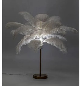 Feather Palm stolná lampa biela 60 cm