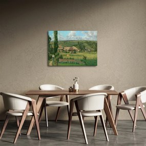 Obraz - Camille Pissarro, Landscape at Les Pâtis, Pontoise, reprodukcia (70x50 cm)