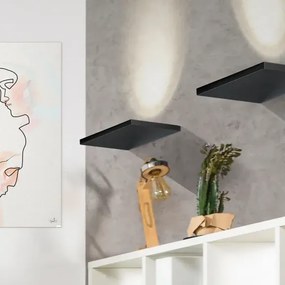 LED nástenné svietidlo Lambda čierne