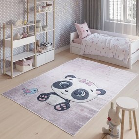 Detský koberec s motívom rozkošnej pandy Šírka: 120 cm | Dĺžka: 170 cm