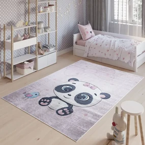 Detský koberec s motívom rozkošnej pandy Šírka: 120 cm | Dĺžka: 170 cm