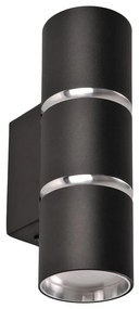 Nástenné svietidlo BAMBOO 2xGU10/10W/230V čierna