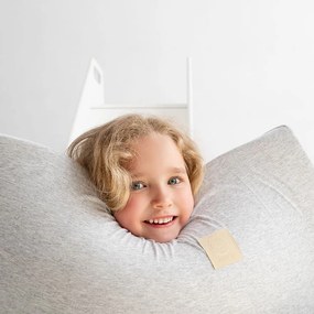 Suchý bazénik 90x40 cm, okrúhly, svetlo šedý, bavlna