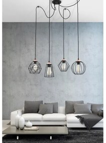 Luster na lanku GALAXY 4xE27/60W/230V pavúk