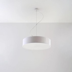 Závesné svietidlo Arena, 1x biele plastové tienidlo, (biely plast), (fi 45 cm)