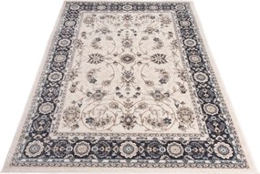 Kusový koberec COLORADO Rim - biely/modrý