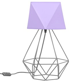 Stolová lampa DIAMOND, 1x textilné tienidlo (výber z 10 farieb), (výber z 3 farieb konštrukcie), D