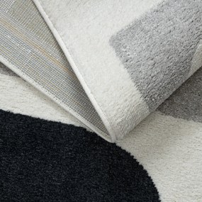 Dywany Łuszczów, Kusový koberec Fusion 0213 white/yellow, 200x290, viacfarebná, kancelária