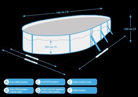 Marimex | Bazén Marimex Orlando Premium DL 7,32x3,66x1,22 m bez prísl. | 10340265