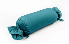 Biante Zamatový vankúš valec bonbon Velvet Prémium SVP-035 Tyrkysovo modrý 15x40 cm