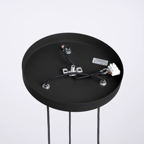 Závesné svietidlo Halo, 3x biele sklenené tienidlo, b, o