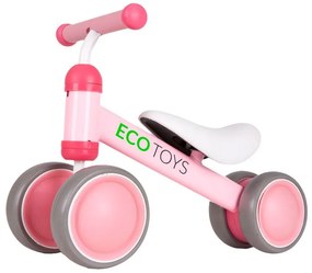 Detské odrážadlo v ružovej farbe Ecotoys