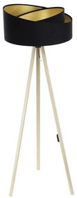 Stojacia lampa GALAXY 1xE27/60W/230V čierna/béžová