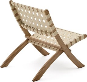 Drevené záhradné kreslo v prírodnej farbe Chabeli – Kave Home