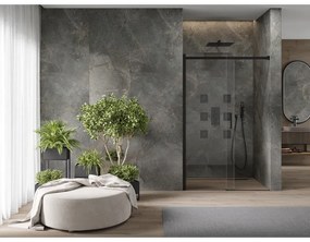 Mexen OMEGA posuvné sprchové dvere do otvoru 120 cm, cierna-transparentná, 825-120-000-70-00