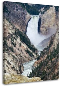 Gario Obraz na plátne Veľký vodopád v horách Rozmery: 40 x 60 cm